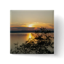 Coucher de soleil sur le lac Balaton, Hongrie.