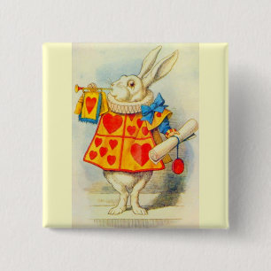 Macaron Carré 5 Cm Couleur complète du lapin blanc