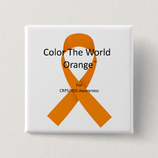Macaron Carré 5 Cm Couleur du bouton World Orange™