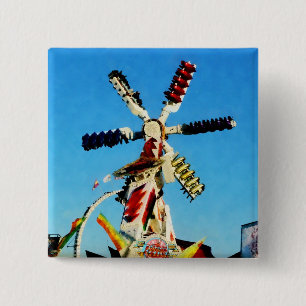 Macaron Carré 5 Cm Coureur de l'espace dans la distance