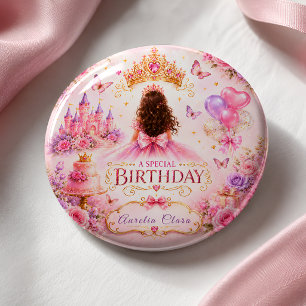 Macaron Carré 5 Cm Couronne de princesse pour anniversaire