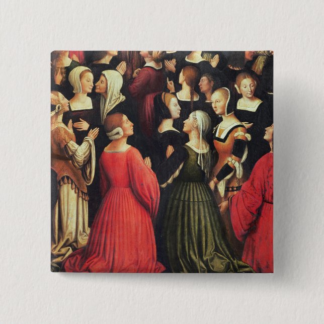 Macaron Carré 5 Cm Couronnement de la Vierge, 1513 (huile sur (Devant)