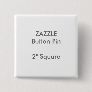 Macaron Carré 5 Cm Coutume 2" de ZAZZLE Pin carré de bouton