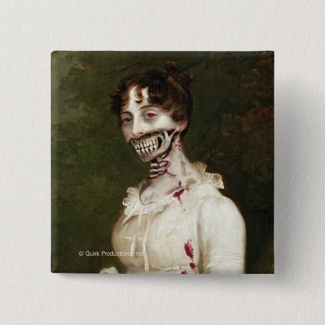 Macaron Carré 5 Cm Couverture de zombi (Devant)