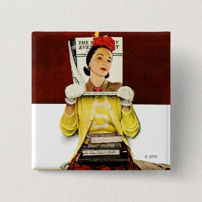 Macaron Carré 5 Cm Cover Girl (Devant)