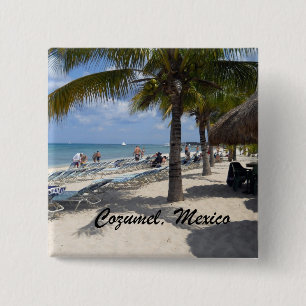 Macaron Carré 5 Cm Cozumel, Mexique