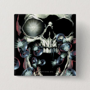 Macaron Carré 5 Cm Crâne et anneaux - couleur