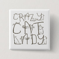 Crazy Cat Lady Fun Typographie Humour