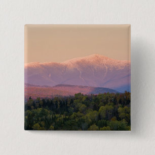 Macaron Carré 5 Cm Crépuscule et mont Washington dans le
