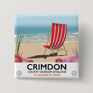 Macaron Carré 5 Cm Crimdon, comté de Durham, Angleterre.