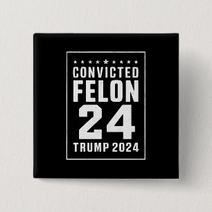 Macaron Carré 5 Cm Criminel Condamné 4 Juillet Trump 2024