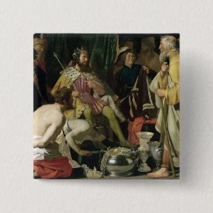 Macaron Carré 5 Cm Croesus et Solon, 1624