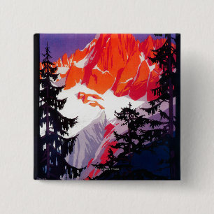 Macaron Carré 5 Cm Cru PosterEurope de Chaine De Mont Blanc de La