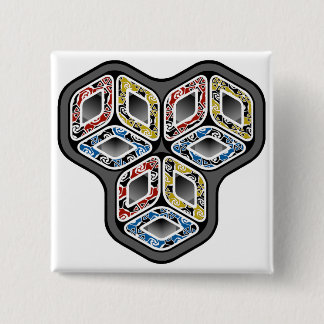 Macaron Carré 5 Cm Cubes à trois dimensions colorés