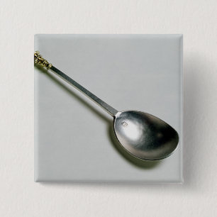 Macaron Carré 5 Cm Cuillère argentée d'apôtre avec le dessus de joint