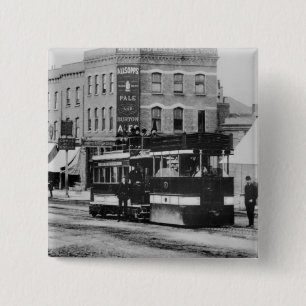 Macaron Carré 5 Cm Cuisez le tram à la vapeur à Londres du nord