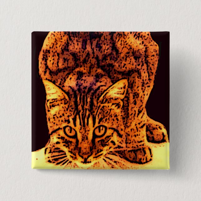 MACARON CARRÉ 5 CM CUISINE WILD CAT (Devant)