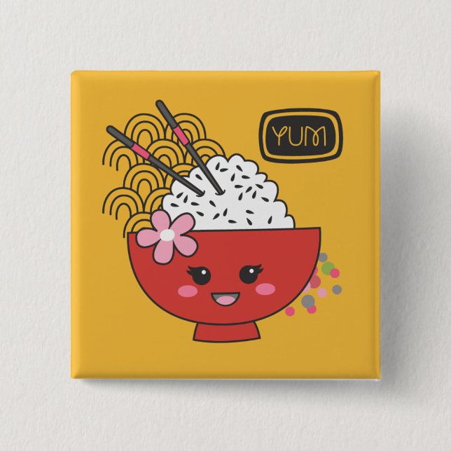 Macaron Carré 5 Cm Cute Kawaii Cute japonaise Pin (Devant)