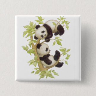 Macaron Carré 5 Cm Cute Pandas