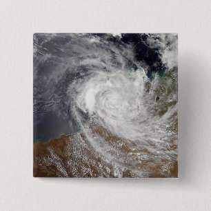 Macaron Carré 5 Cm Cyclone tropical Billy au-dessus de l'Australie