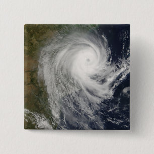 Macaron Carré 5 Cm Cyclone tropical Favio au-dessus de la Mozambique