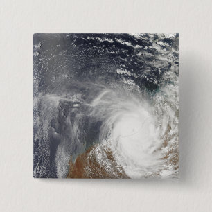 Macaron Carré 5 Cm Cyclone tropical Laurence au-dessus d'Australi