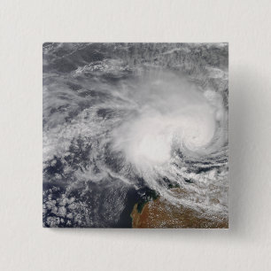 Macaron Carré 5 Cm Cyclone tropical Nicholas outre de l'Australie