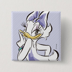 Macaron Carré 5 Cm Daisy Duck   Douce comme le sucre
