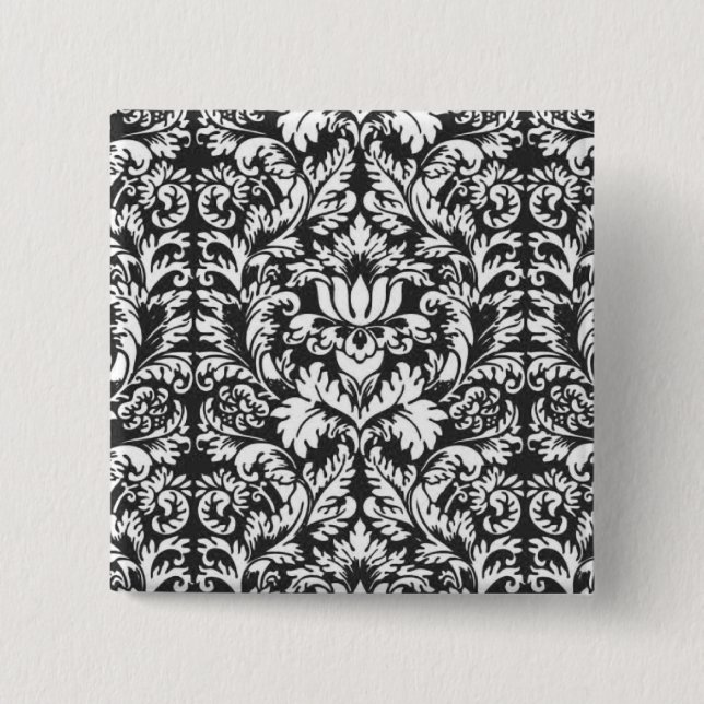 Macaron Carré 5 Cm Damask Lace Brocade Classic Wallpaper (Devant)
