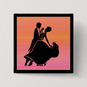 Macaron Carré 5 Cm danceurs de soleil couchant tropical