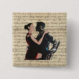Macaron Carré 5 Cm Danseurs de tango