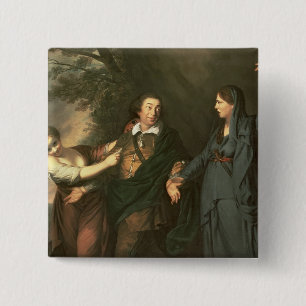Macaron Carré 5 Cm David Garrick entre les Muses de la tragédie