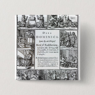 Macaron Carré 5 Cm Day du seigneur, 1639