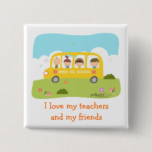 Macaron Carré 5 Cm De nouveau au Pin d'école