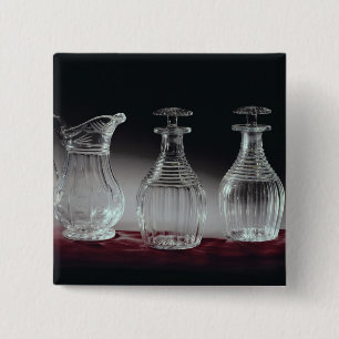 Macaron Carré 5 Cm Décanteurs de verre taillé et cruche, c.1840