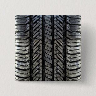 Macaron Carré 5 Cm Décor de style automobile en fil de fil en caoutch