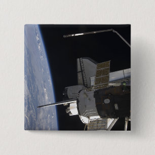 Macaron Carré 5 Cm Découverte de la navette spatiale 10