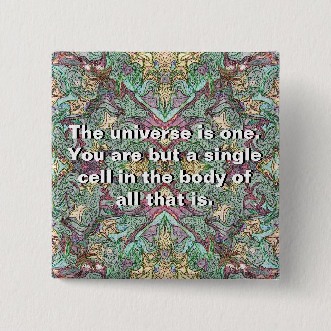 Macaron Carré 5 Cm Déesse Conscience (Devant)