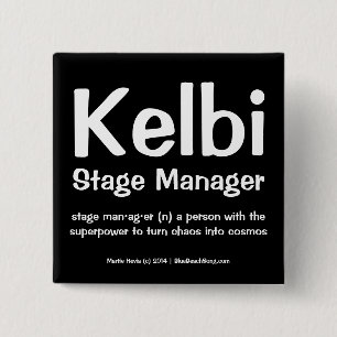 Macaron Carré 5 Cm Définissez-vous et votre bouton du travail