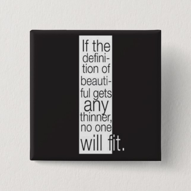 Macaron Carré 5 Cm Définition de beau. Bouton (Devant)