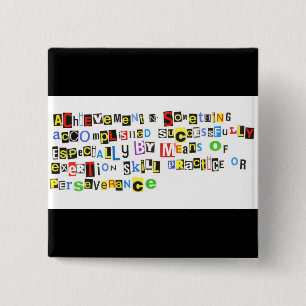 Macaron Carré 5 Cm Définition de l'accomplissement