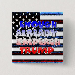 Macaron Carré 5 Cm Déjà assez d'impacter le bouton Trump