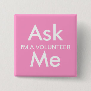 Macaron Carré 5 Cm Demandez-moi de se boutonner des affaires, école, 