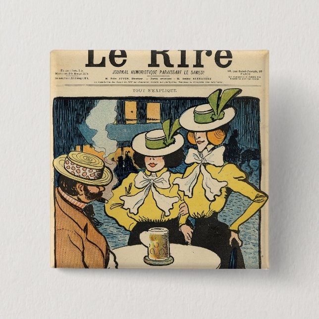 Macaron Carré 5 Cm Demi-soeurs (Devant)