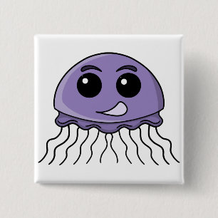 Macaron Carré 5 Cm Dessin animé Lilac Jellyfriend