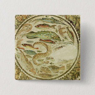 Macaron Carré 5 Cm Détail des poissons, les quatre saisons, de Vega