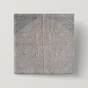 Macaron Carré 5 Cm Détail d'un altarcloth avec le Christ de