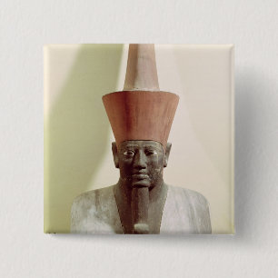 Macaron Carré 5 Cm Détail d'une statue de Mentuhotep II
