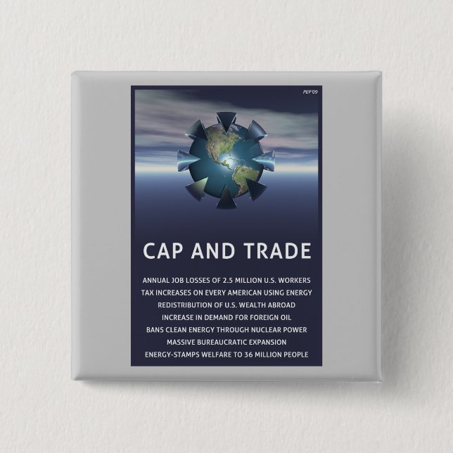 Macaron Carré 5 Cm Détruits Casquettes Et Commerciaux (Devant)