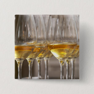 Macaron Carré 5 Cm deux rangées de verres à dégustation de vin avec l